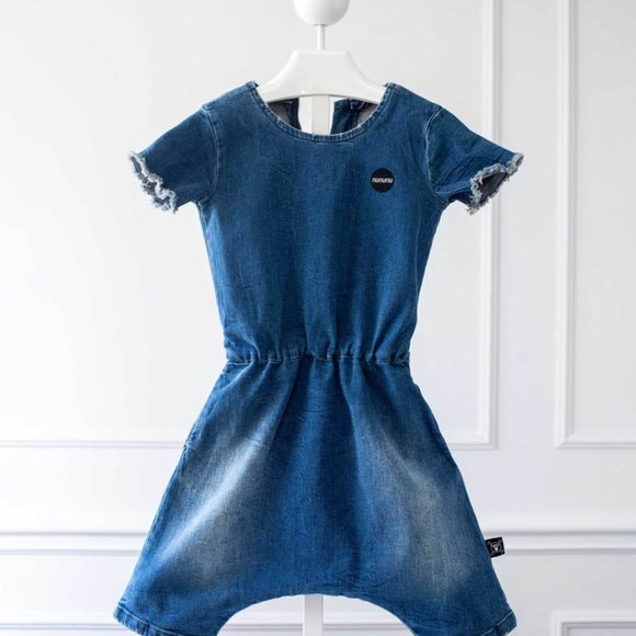 [6-7y] Nununu Unisex Denim Overall BNWT - Picture 2 of 2